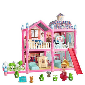 Будиночок для ляльок (лялька, аксесуари, меблі, світло, на батарейках) G265967-556-60