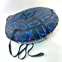 Санки-тюбінг ''Павутина” 120 см — зимовий пончик для дітей, яскравий дизайн, надувна ватрушка