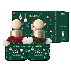 Аромадифузор для машини новорічний Kundal Perfume Car Diffuser Christmas Edition Baby Powder 75ml*2шт (набір)