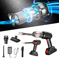 Автомобільний акумуляторний пилосос, Car Vacuum Cleaner 1200MAh, MA616