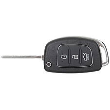 Корпус ключа 3 кнопки Hyundai Accent i10 i20 i30 i40 ix20 ix35 Tucson DA-37117, фото 3