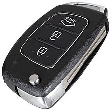 Корпус ключа 3 кнопки Hyundai Accent i10 i20 i30 i40 ix20 ix35 Tucson DA-37117, фото 2