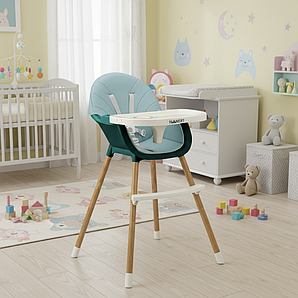 Стільчик для годування 2в1 Hanert Liebe Light Green