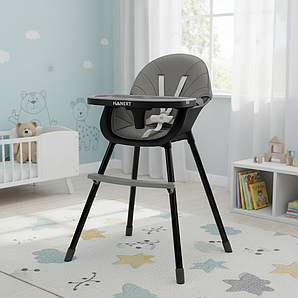 Стільчик для годування 2в1 Hanert Liebe Black