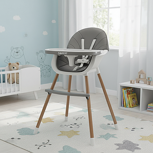 Стільчик для годування 2в1 Hanert Liebe Grey