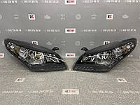 Фары на Renault Megane 3 черные оригинал пара (Рено Меган 3) 2008 2013 260102212R, 260609396R