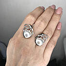 Сережки з перлами срібло Ірма, фото 4