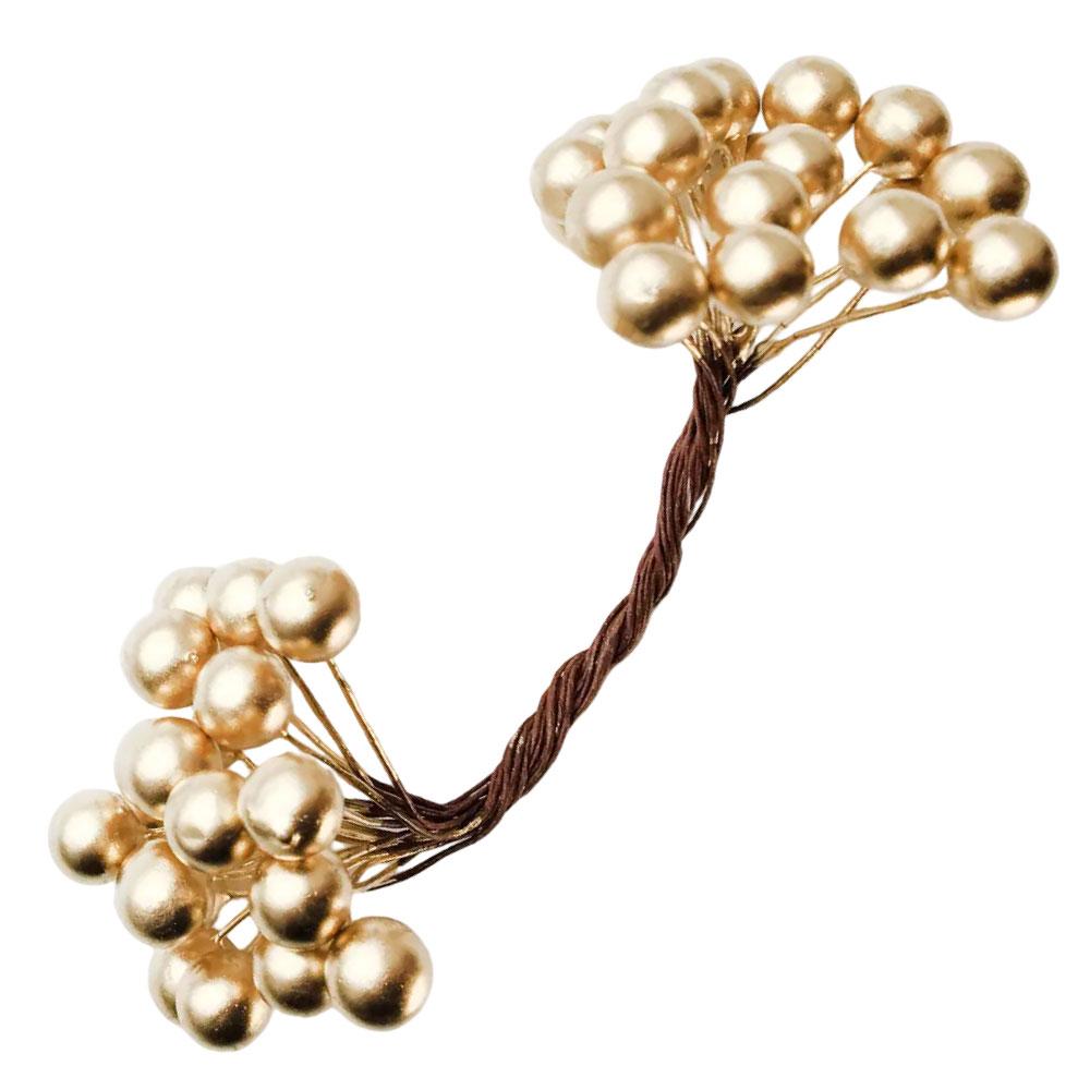 Ягоди гладкі золотисті (8 мм, 50 шт), фото 1