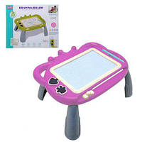 Стол-доска для рисования, магнитная, с печатями (фиолетовый) 17