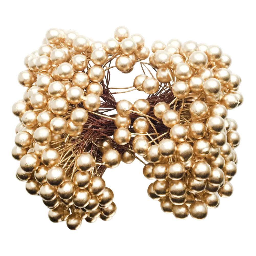 Ягоди гладкі золотисті (8 мм, 500 шт), фото 1