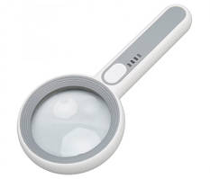 Лупа з підсвічуванням 6516C діаметр 65 мм, збільшення 6 разів, з підсвічуванням 16 LED на акумуляторі