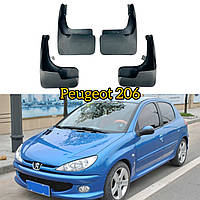 Бризковики для Peugeot 206 '98-09, повний комплект