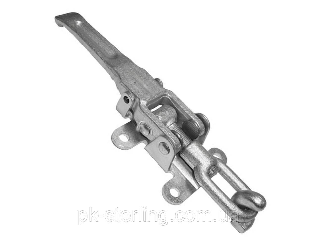 Бортовий замок причепа з накидною петлею (цинк), фото 1