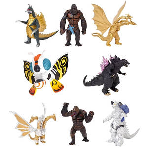 Набір фігурок 8в1 Годзілла та Кінг Конг з монстрами 9,5 см - Godzilla