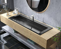 Умивальник, Раковина, накладний Luxor Kraft Low 120 Black