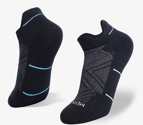 Спортивні короткі шкарпетки Grey Prep Arer (38-42) Merino тонкі, фото 1