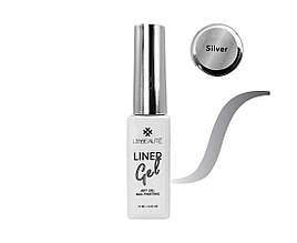 Гель-лайнер для нігтів Lilly Beaute Liner gel 10 мл срібло