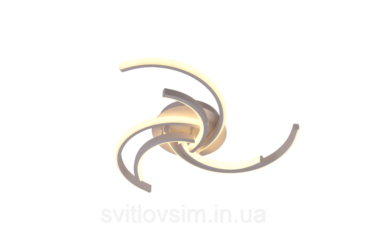 Люстра світлодіодна акрилова Sirius LCD3002 WT біла, фото 1