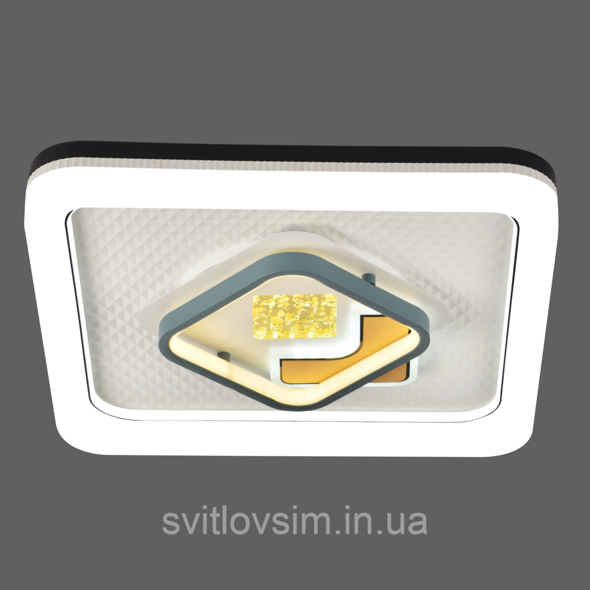 Люстра стельова світлодіодна VALESO H-023 56W квадратна, фото 1