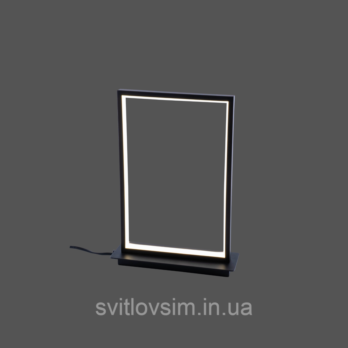 Настільна лампа світлодіодна акрилова VALESO 22801TL BK чорна, фото 1