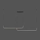 Люстра підвісна світлодіодна акрилова VALESO 2023199 BK+WT, фото 2