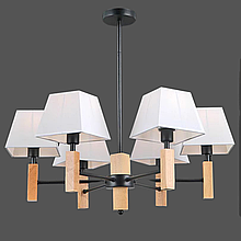 Люстра класична для вітальні VALESO V15-6 чорна