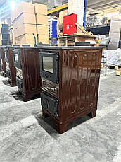 Піч-камін Duval EM-314F на дровах, компактна, недорога модель, фото 5