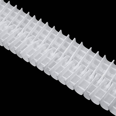 Шторна тасьма "Вафельна" складка 1:2 100мм біла 22-903тс