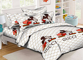 Дитяча постільна білизна ТЕТ Ранфорс Мікі Маус Gucci 100% бавовна