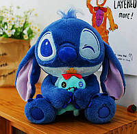 Мягкая игрушка Стич / Stitch с куклой плюшевая игрушка из мультфильма "Лило и Стич" 30 см