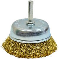 Щітка-крацовка Чашка зі шпилькою, латунна 75 мм (718-083)