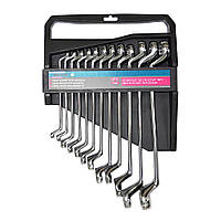 Набір ключів гнуто-накидних Cr-V 12 шт (748-952)