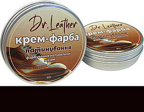 Воскова крем-фарба для натуральної шкіри 80 мл."Dr.Leather" Чорний