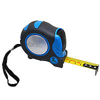 Рулетка обрезиненный корпус, автофиксатор, магніт, нейл. покр. 10 м/25 мм (715-205)