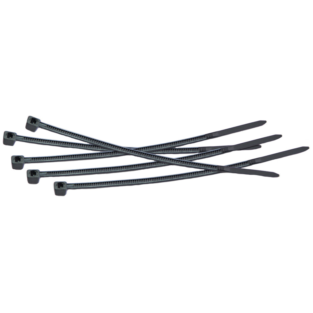 Ремінці затяжні 7.2х500 мм, чорні, 25 шт. (723-151)