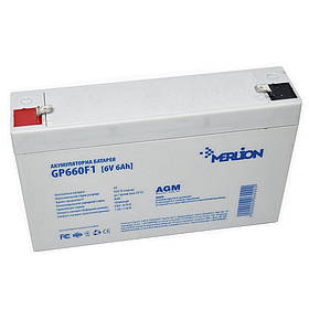 Акумуляторна батарея Merlion 6 V 6 AH (GP670F1/06001) AGM