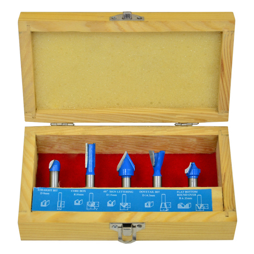 Набір фігурних фрез по дереву 8 мм, 12 шт (721-953)