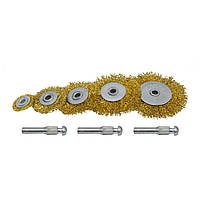 Набір щіток крацовок дискових для дрилі 5 шт. (718-366)