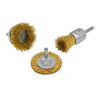 Набір щіток крацовок для дрилі 3 шт. (718-380)