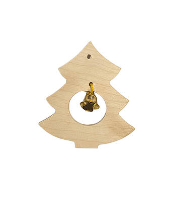 Дерев'яна заготовка ялинка для творчості, декупажу 7,5x7 см / Дерев'яні заготовки для декору