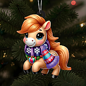 Дерев'яні іграшки фігурки магніти символ року новорічний та різдвяний дерев'яний декор іграшка магнітики на ялинку холодильник