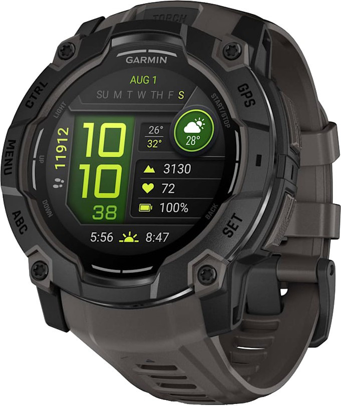 Смарт-часы Garmin Instinct 3 50mm AMOLED Black with Charcoal Band (010-03020-00/40)