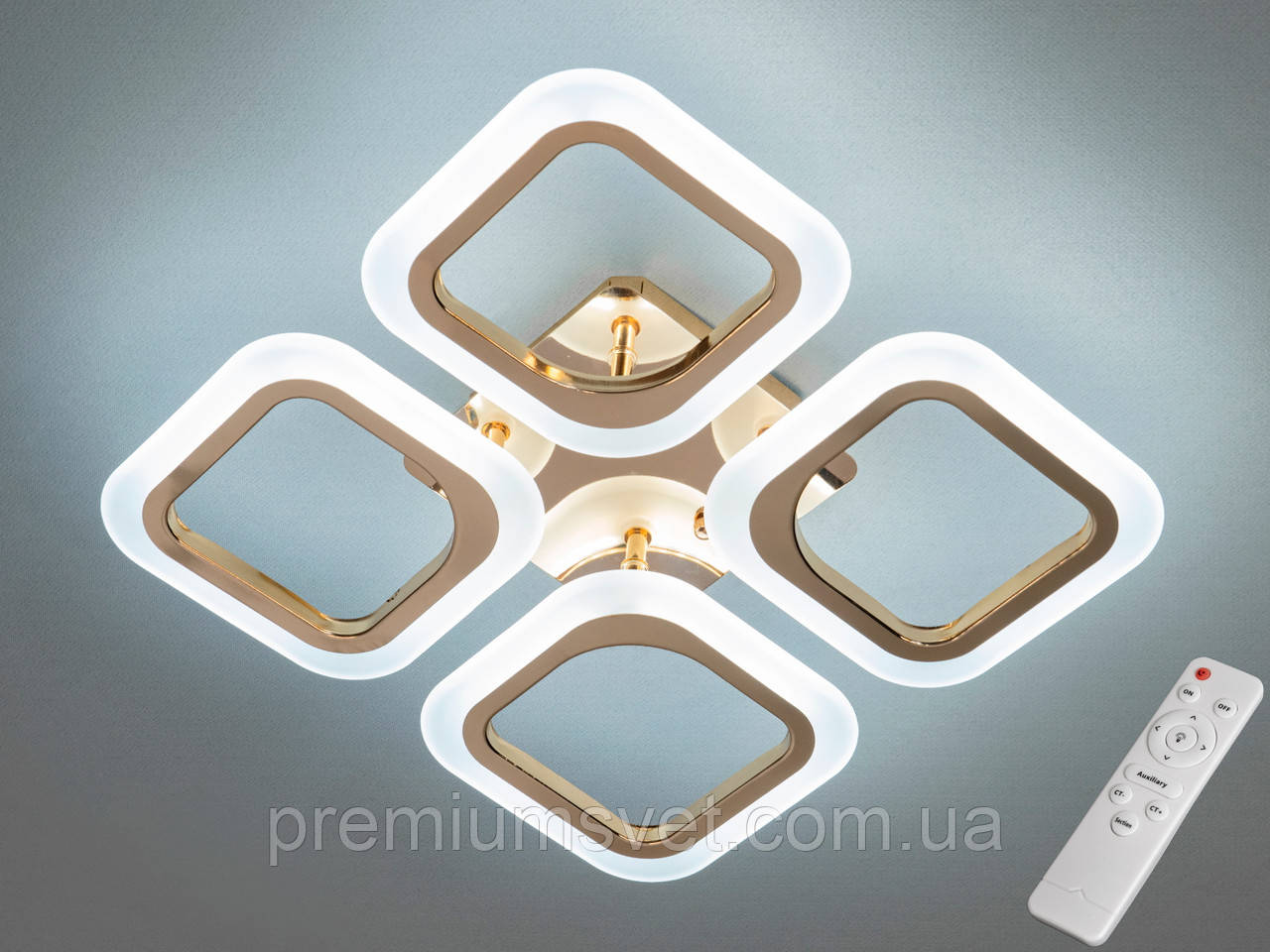 Люстра стельова, світлодіодна в золоті AS8060/4 G, фото 1