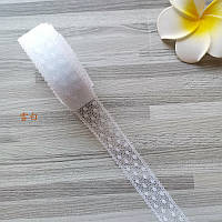 Мереживо "Горох" (1,5 см х 10 м) Біле