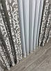 Комплект штор (2шт. 1х2,7м.) жакард, колекція "Вензель". Колір сірий. Код 293ш 31-040, фото 10