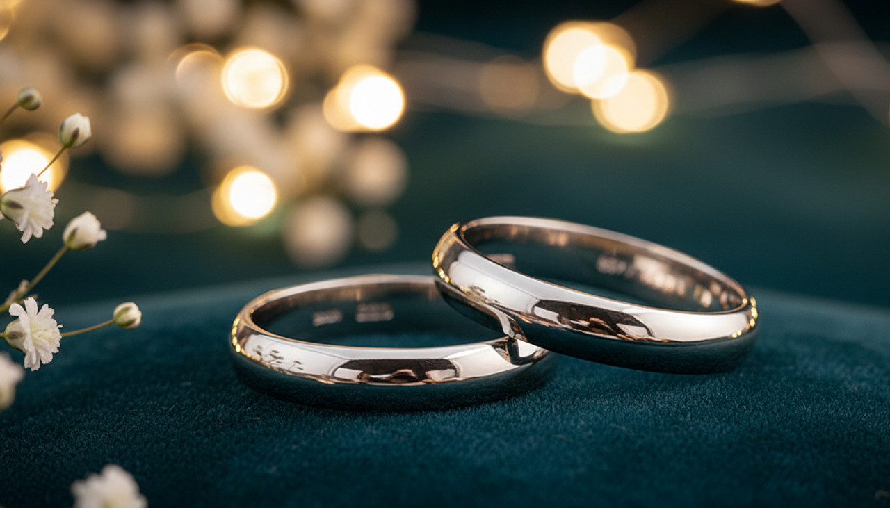 Срібні обручки  "Класик" родированные. DARIY 050к-1