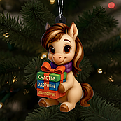 Новорічні сувенірні подарункові ялинкові іграшки магніти з дерева прикраси підвіски магнітик подарунки для групи дітей на ялинку