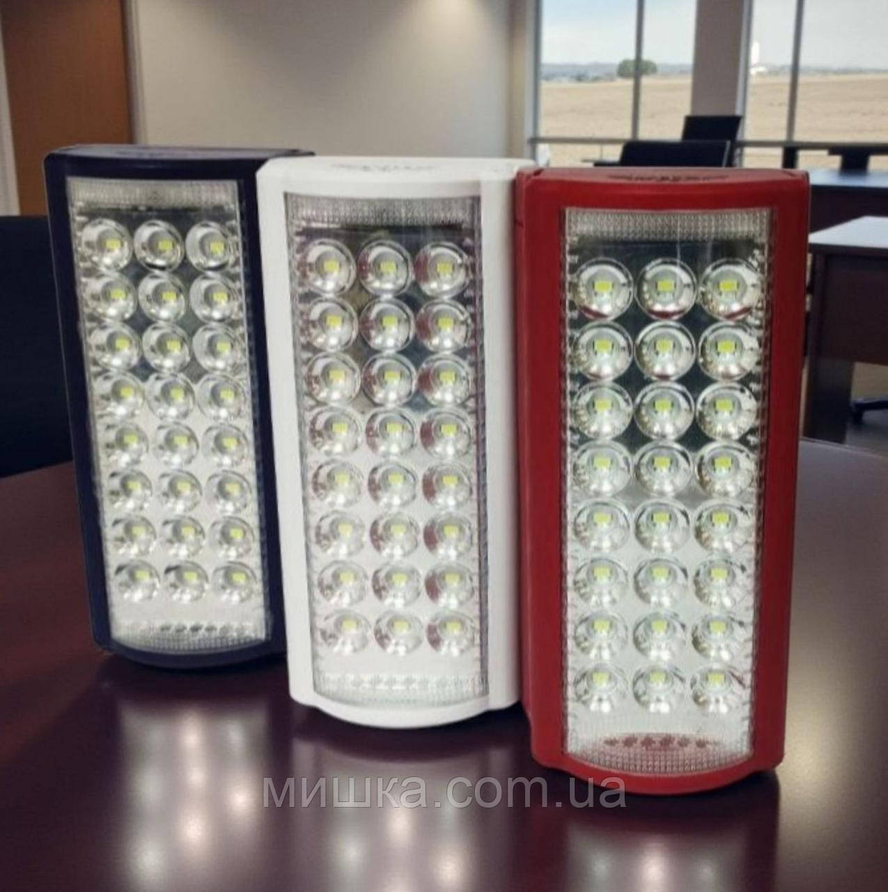 Акумуляторний переносний ліхтар 2606L + повербанк 3000 Ah, 24 світлодіоди, фото 1