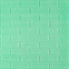 3D панель самоклеюча 700х770х5мм цегла М'ята (012-5) SW-00000148