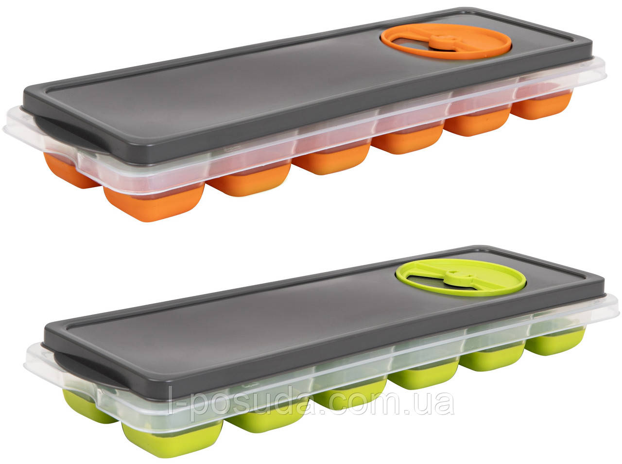 Контейнер для льоду Herevin Ice Cube Orange-Green MIX (6965117), фото 1